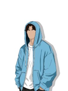 パーカーを着ている人2